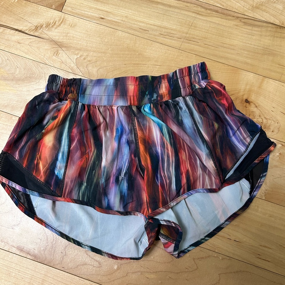 lululemon athletica Women's Multicolor Striped Athletic Shorts
